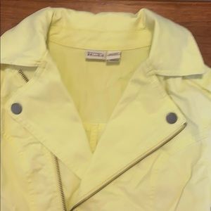 Mudd Zipper neon yellow jacket (juniors) M